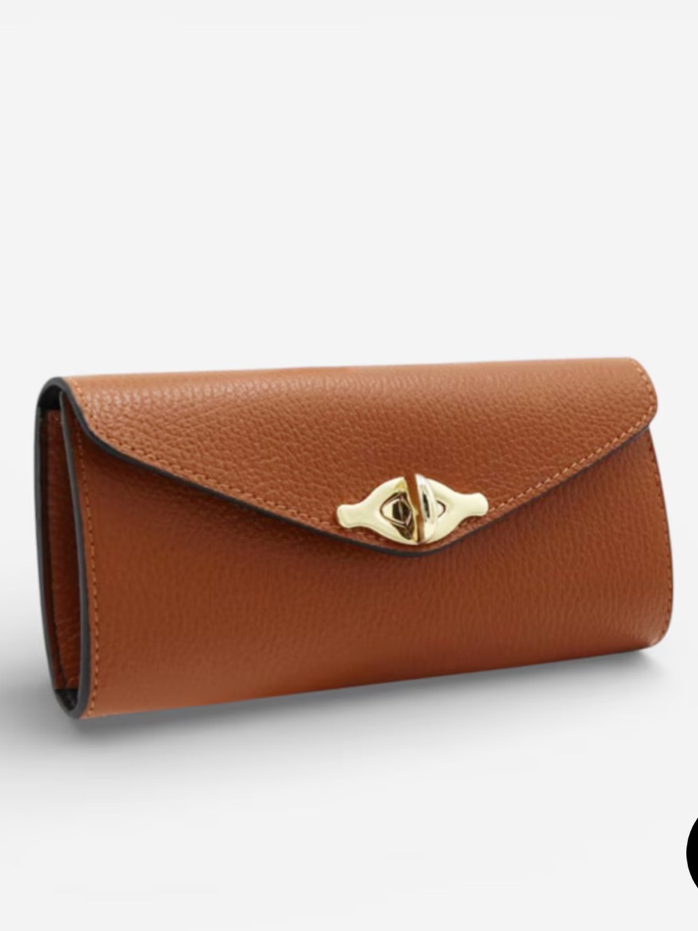 ISADORA
made in italy leather lock close contrast lining wallet